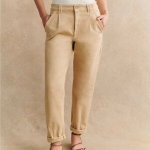 Sezane Manu Trousers Beige - Size 6